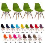 4 Cadeiras Eiffel Eames Dsw Várias Cores - (verde)