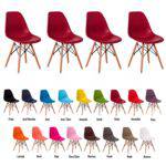 4 Cadeiras Eiffel Eames Dsw Várias Cores - (vinho)