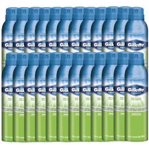 24 Desodorantes Gillette Antitranspirante Sensitive 150ml