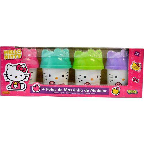 334 Ki-Massa Hello Kitty 4 Potes com Carinha
