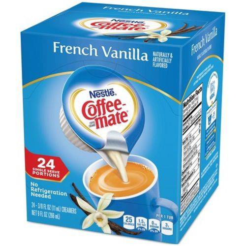 24 Mini Cups - Coffee Mate French Vanilla - Nestlé