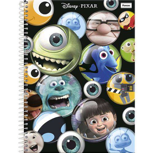 4 X Cadernos 1 Matéria Capa Dura 2019 Disney Pixar 96 Folhas