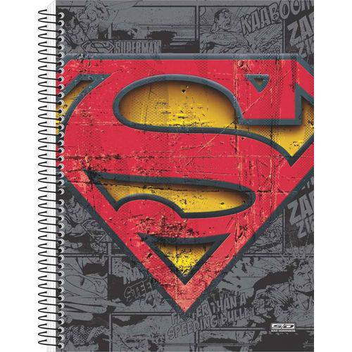 4 X Cadernos 10 Matérias Capa Dura 2019 Superman 200 Folhas Cada