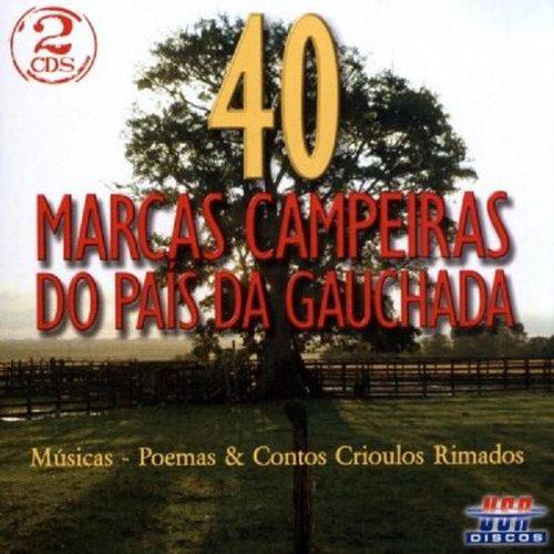 40 Marcas Campeiras do País da Gauchada - 2 CDs Regional