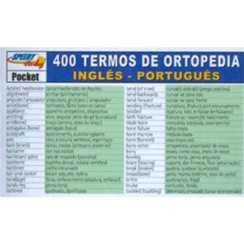 400 Termos de Ortopedia Ingles-portugues