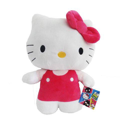 4046 Hello Kitty Pelúcia 30Cm Hello Kitty de Macacão