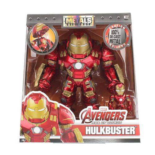 4066 Marvel Metal Diecast Hulkbuster 15cm e Iron Man (m132)
