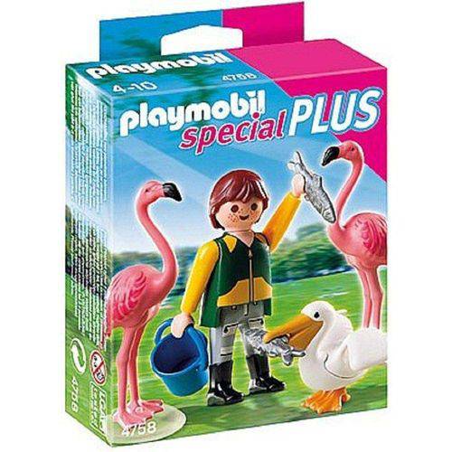 4758 Playmobil Cidade Tratador com Flamingos