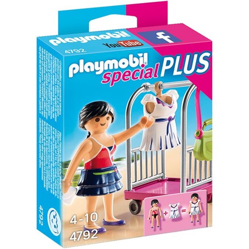 4792 Playmobil - Special Plus - Modelo com Carrinho de Vestidos - PLAYMOBIL