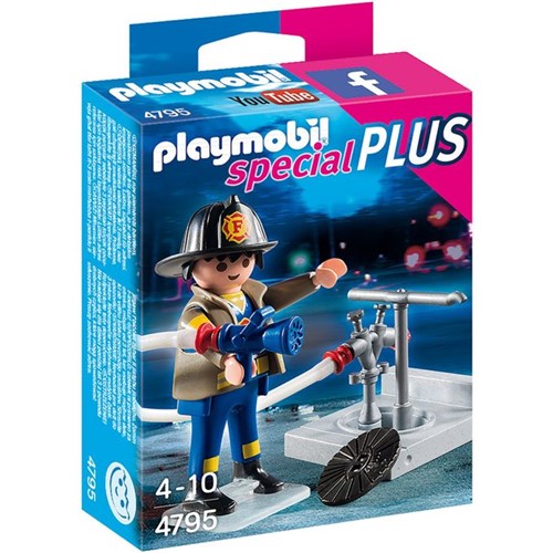 4795 Playmobil - Special Plus - Bombeiro com Hidrante - PLAYMOBIL