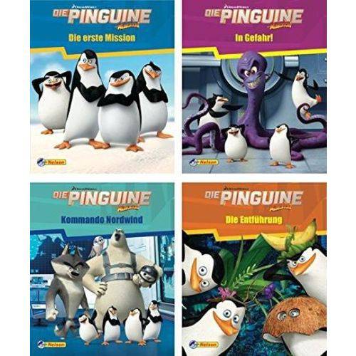 4Er - Dreamworks Die Pinguine Aus Madagascar 1-4 - Nelson Mini-Bücher