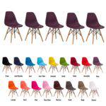 5 Cadeiras Eiffel Eames Dsw Várias Cores - (roxa)