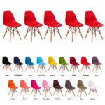 5 Cadeiras Eiffel Eames Dsw Várias Cores - (vermelha)