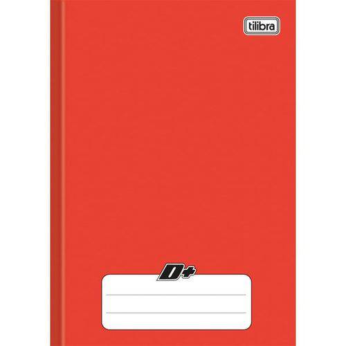 5 Caderno Brochura Capa Dura Universitário D+ Vermelho - 96 Folhas