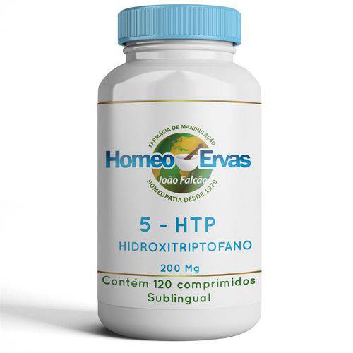 5 HTP 200mg Comprimido Sublingual - 120 PASTILHAS - Homeo Ervas