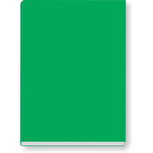5 X Cadernos Brochurao Capa Dura Verde C/margem 96 Folhas