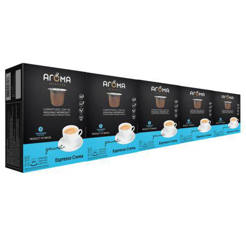 50 Cápsulas para Nespresso Kit Café Crema - Aroma Selezione