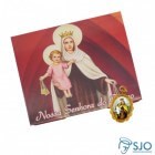50 Cartões com Medalha de Nossa Senhora do Carmo | SJO Artigos Religiosos