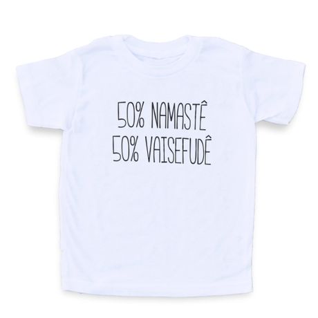50% Namastê, 50% Vaisefudê - Camiseta Clássica Infantil