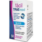 50 Tiras/fitas Reagentes P/ Teste Glicemia Fácil Trueread