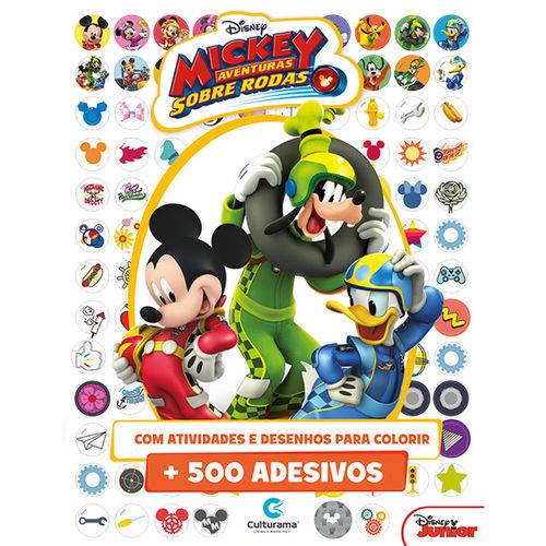 500 Adesivos Disney Mickey Sobre Rodas