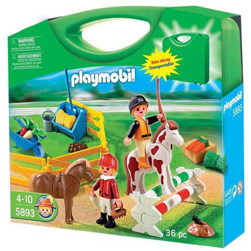 5893 Playmobil Country Maleta Crianças com Pôneis