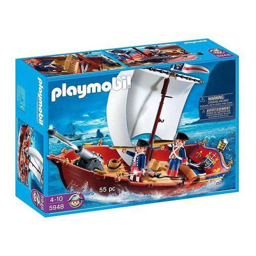 5948 Playmobil Pirata Bote Soldados Franceses