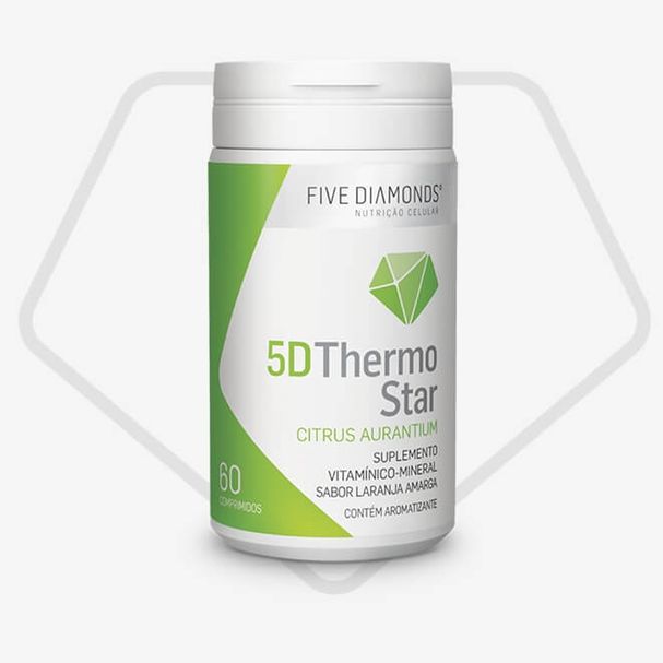 5D ThermoStar - Termogênico Natural Sem Cafeína - 60 Cápsulas Vegetais