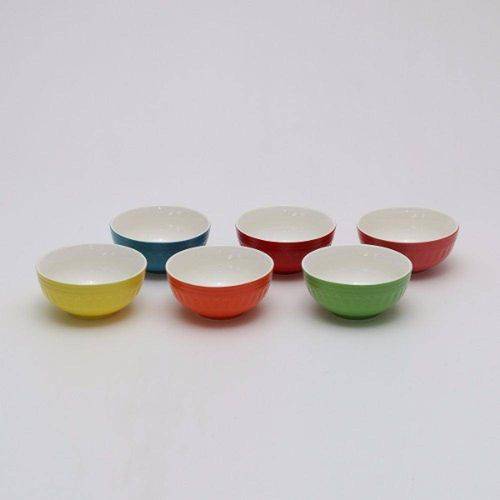 6 Bowls de Porcelana Coloridos Mary 13cm Bon Gourmet 1134