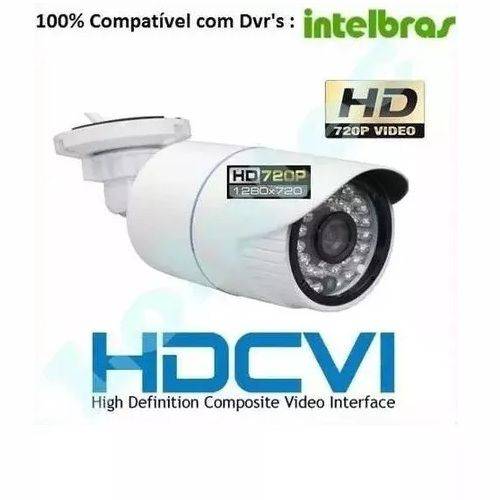 6 Camera Hdcvi Infra 30mts 720p HD Vhd Comp C/ Intelbras