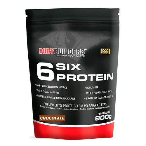 6 Six Protein Refil (900g) - Bodybuilders - Chocolate