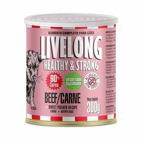 Alimento Completo para Cães Livelong Sabor Carne 300g