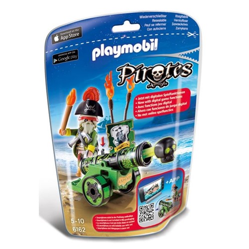 6162 Playmobil - Soft Bags Piratas - Canhão Verde - PLAYMOBIL