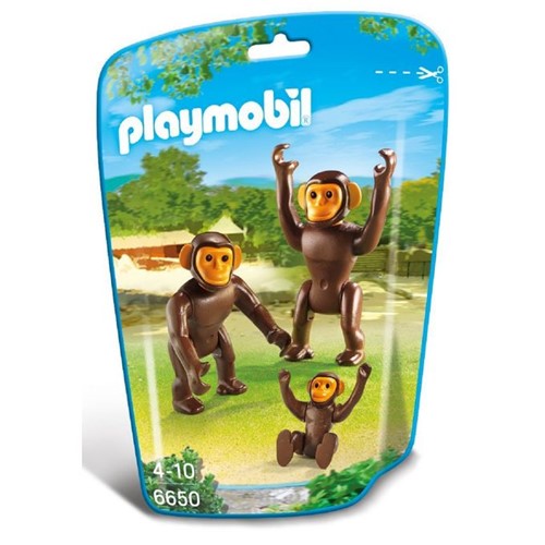 6650 Playmobil Saquinho Animais Zoo Pequeno - Chimpanzé - PLAYMOBIL
