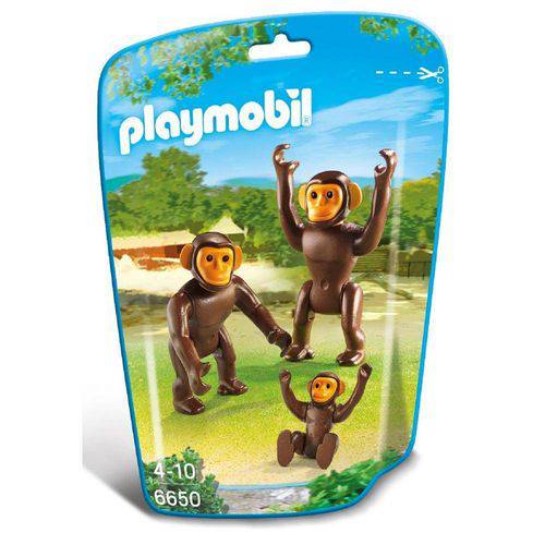6650 Playmobil Saquinho Animais Zoo Pequeno - Chimpanzé