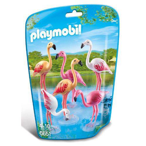 6651 Playmobil Saquinho Animais Zoo Pequeno - Flamingo