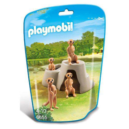 6655 Playmobil Saquinho Animais Zoo Pequeno - Suricato