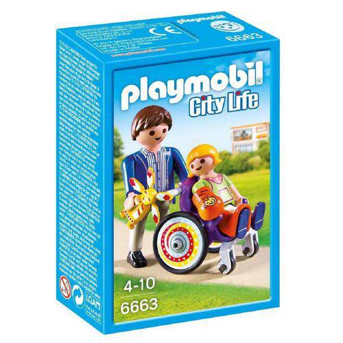6663 Playmobil - Criança na Cadeira de Rodas