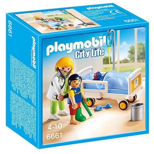6661 Playmobil - Pediatra com Criança e Leito - PLAYMOBIL
