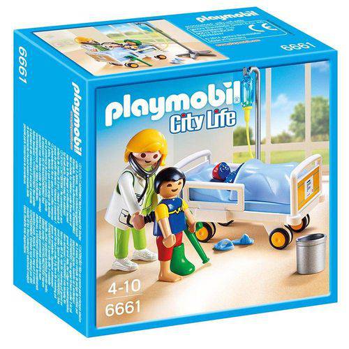 6661 Playmobil - Pediatra com Criança e Leito