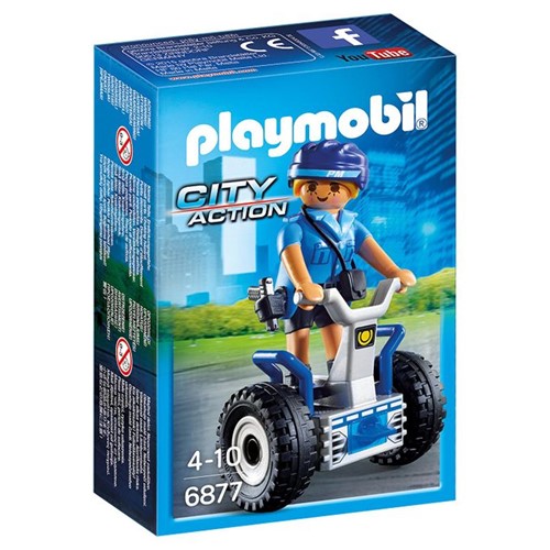 6877 Playmobil - Policial Feminina com Segway - PLAYMOBIL
