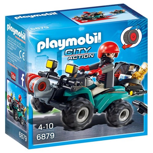 6879 Playmobil - Fugitivo com Quadriciclo - PLAYMOBIL