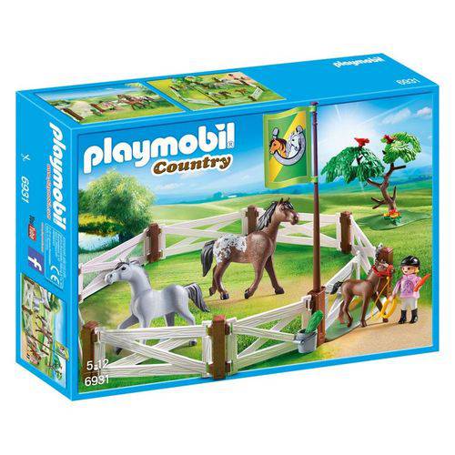 6931 Playmobil Country Cercado com Cavalos