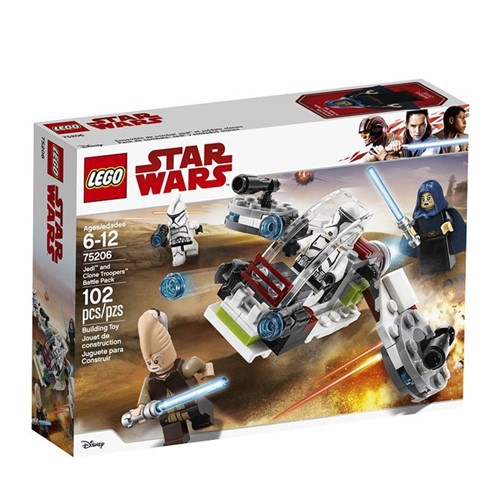 75206 Lego Star Wars - Conjunto de Combate Jedi e Clone Troopers - LEGO