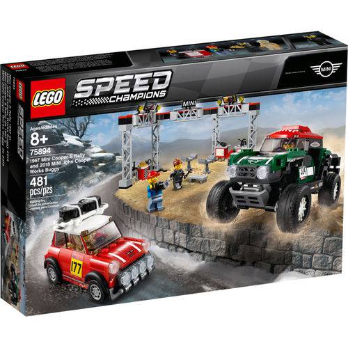 75894 - Lego Speed Champions - 1967 Mini Cooper S Rally e 2018 Mini John Cooper Works Buggy