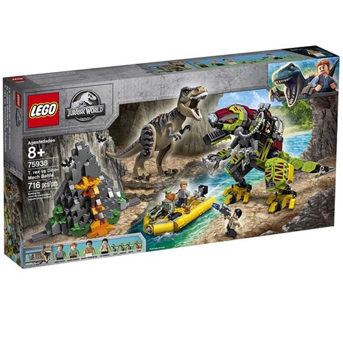 75938 Lego Jurassic World - Combate T-Rex X Robô Dinossauro - LEGO
