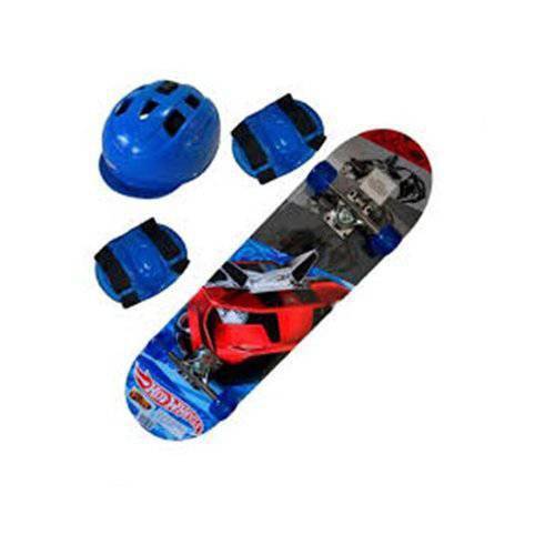 7620-5 Hot Wheels-Skate com Acessorios de Seguranca Hot Wheels