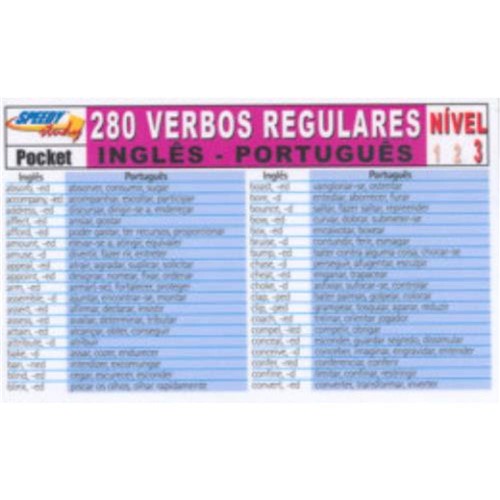 280 Verbos Regulares - Ingles-Portugues 3 Pocket