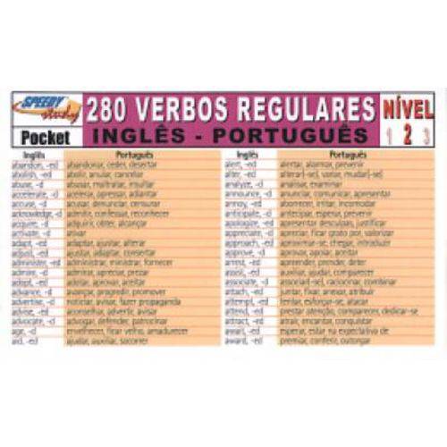 280 Verbos Regulares - Ingles-portugues 2 Pocket