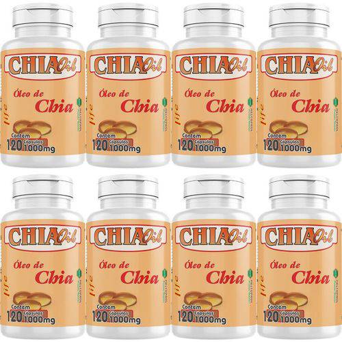 8un Oleo de Chia Oil 120caps 1000mg Emagrecedor - Melcoprol